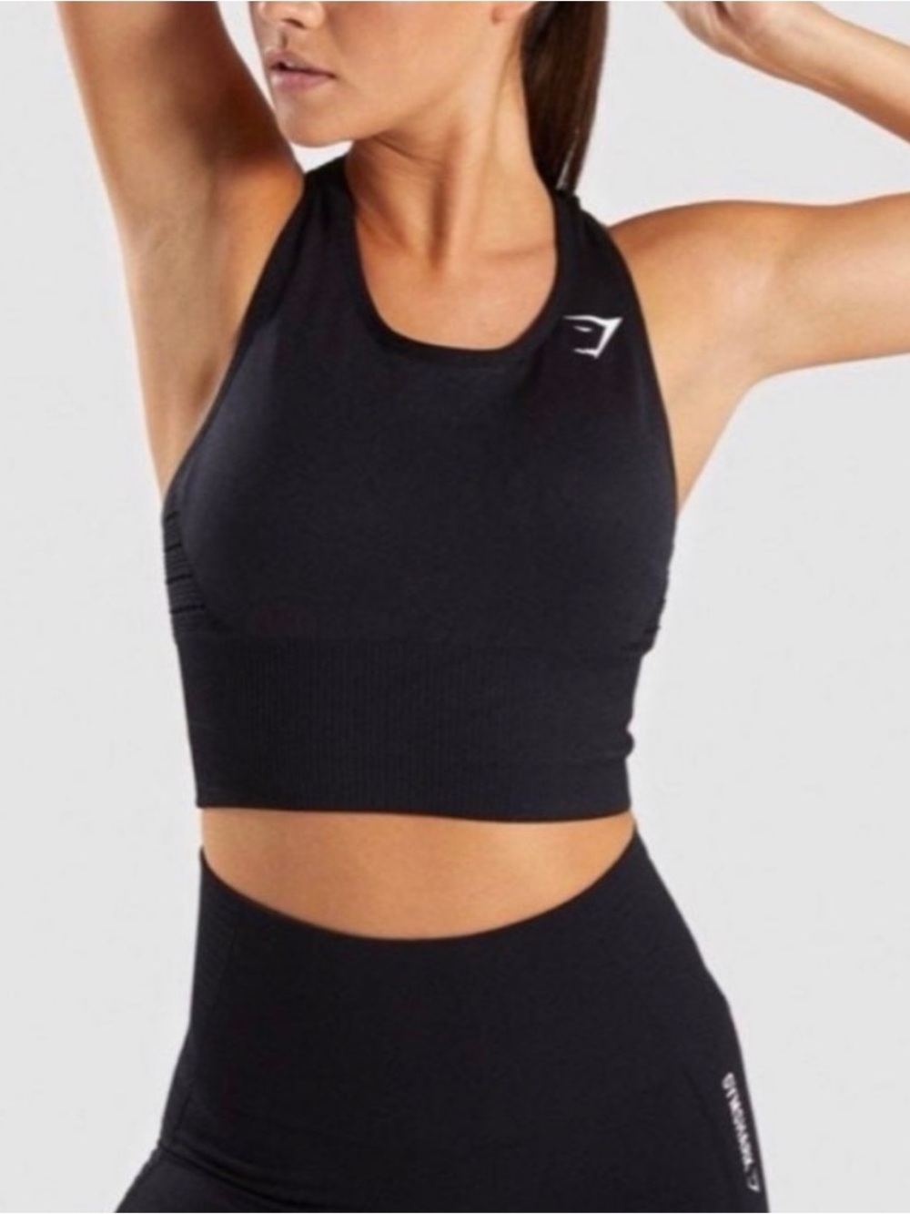 Gymshark Black Racerback Sports Bra